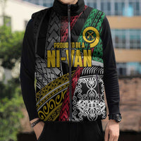 Vanuatu Proud to be Ni-van Personalised Sleeveless Puffer Jacket with Mutis En Atan Patterns LT9 - Polynesian Pride