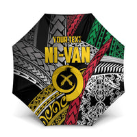 Vanuatu Proud to be Ni-van Personalised Umbrella with Mutis En Atan Patterns - Polynesian Pride