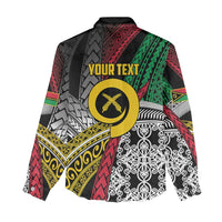 Vanuatu Proud to be Ni-van Personalised Women Casual Shirt with Mutis En Atan Patterns
