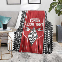 Custom Tonga Rugby Blanket Mate Maa Kupesi Style LT9 - Polynesian Pride