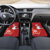 Custom Tonga Rugby Car Mats Mate Maa Kupesi Style LT9 Set 2pcs - Front Red - Polynesian Pride