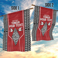 Custom Tonga Rugby Garden Flag Mate Maa Kupesi Style LT9 - Polynesian Pride