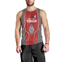 Custom Tonga Rugby Men Tank Top Mate Maa Kupesi Style LT9 - Polynesian Pride