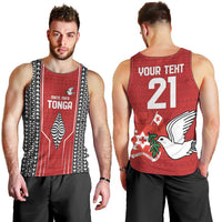 Custom Tonga Rugby Men Tank Top Mate Maa Kupesi Style LT9 - Polynesian Pride