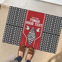 Custom Tonga Rugby Rubber Doormat Mate Maa Kupesi Style LT9 - Polynesian Pride