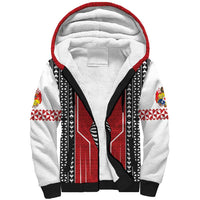 Custom Tonga Rugby Sherpa Hoodie Mate Maa Kupesi Style