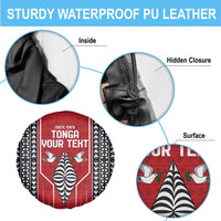 Custom Tonga Rugby Spare Tire Cover Mate Maa Kupesi Style LT9 - Polynesian Pride