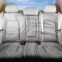 American Samoa White Sunday Back Car Seat Cover Polynesian Lotu Tamaiti - Polynesian Pride
