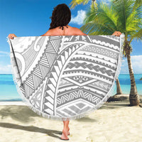 American Samoa White Sunday Beach Blanket Polynesian Lotu Tamaiti - Polynesian Pride