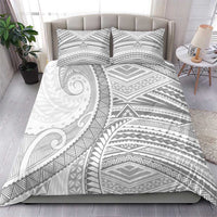 American Samoa White Sunday Bedding Set Polynesian Lotu Tamaiti - Polynesian Pride