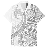 American Samoa White Sunday Family Matching Puletasi and Hawaiian Shirt Polynesian Lotu Tamaiti - Polynesian Pride