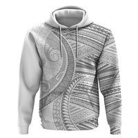 American Samoa White Sunday Hoodie Polynesian Lotu Tamaiti - Polynesian Pride
