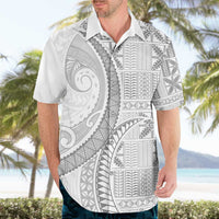 Niue White Sunday Hawaiian Shirt Niuean Lotu Tamaiti Hiapo Pattern LT9 - Polynesian Pride