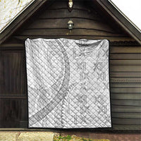 Niue White Sunday Quilt Niuean Lotu Tamaiti Hiapo Pattern - Polynesian Pride