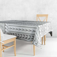 Polynesian White Sunday Tablecloth Lotu Tamaiti Melanesian Pattern LT9 - Polynesian Pride