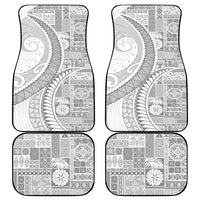 Samoa Siapo White Sunday Car Mats Lotu Tamaiti Polynesian White Pattern LT9 - Polynesian Pride