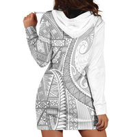 Tonga White Sunday Hoodie Dress Lotu Tamaiti Ngatu Tribal - Polynesian Pride