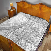 Tonga White Sunday Quilt Lotu Tamaiti Ngatu Tribal - Polynesian Pride