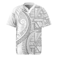Tonga White Sunday Rugby Jersey Lotu Tamaiti Ngatu Tribal - Polynesian Pride