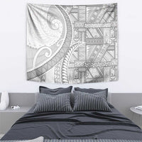 Tonga White Sunday Tapestry Lotu Tamaiti Ngatu Tribal - Polynesian Pride