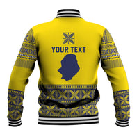 Niue Crab Personalised Baseball Jacket Niuean Hiapo Pattern LT9 - Polynesian Pride
