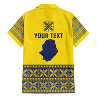 Niue Crab Personalised Family Matching Short Sleeve Bodycon Dress and Hawaiian Shirt Niuean Hiapo Pattern - Polynesian Pride