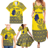 Niue Crab Personalised Family Matching Summer Maxi Dress and Hawaiian Shirt Niuean Hiapo Pattern - Polynesian Pride