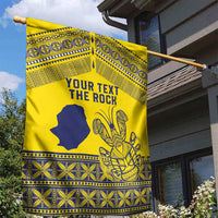 Niue Crab Personalised Garden Flag Niuean Hiapo Pattern - Polynesian Pride