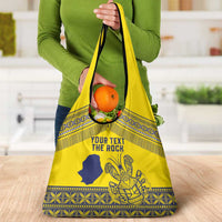 Niue Crab Personalised Grocery Bag Niuean Hiapo Pattern LT9 - Polynesian Pride