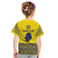 Niue Crab Personalised Kid T Shirt Niuean Hiapo Pattern - Polynesian Pride