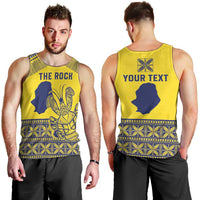 Niue Crab Personalised Men Tank Top Niuean Hiapo Pattern - Polynesian Pride