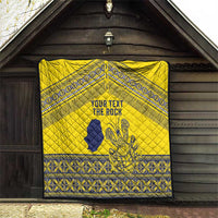 Niue Crab Personalised Quilt Niuean Hiapo Pattern - Polynesian Pride