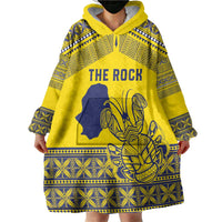 Niue Crab Personalised Wearable Blanket Hoodie Niuean Hiapo Pattern - Polynesian Pride