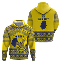 Niue Crab Personalised Zip Hoodie Niuean Hiapo Pattern - Polynesian Pride