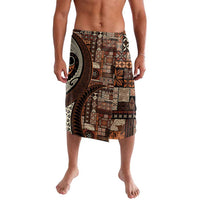 Vintage Samoa Siapo Mamanu Lavalava Brown Samoan Tapa Motif LT9 Brown - Polynesian Pride