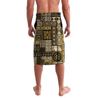 Vintage Samoa Siapo Mamanu Lavalava Gold Samoan Tapa Motif LT9 - Polynesian Pride