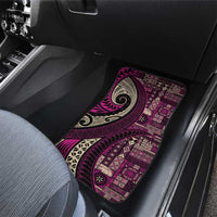 Vintage Samoa Siapo Mamanu Car Mats Pink Samoan Tapa Motif LT9 - Polynesian Pride