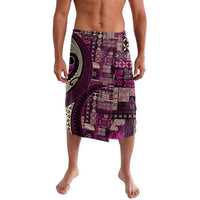 Vintage Samoa Siapo Mamanu Lavalava Pink Samoan Tapa Motif LT9 Pink - Polynesian Pride