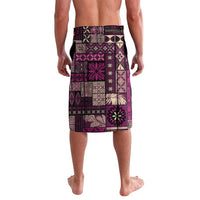 Vintage Samoa Siapo Mamanu Lavalava Pink Samoan Tapa Motif LT9 - Polynesian Pride