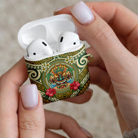 Hawaii Tiki Mask AirPods Case Mele Kalikimaka i Iulai! LT9 - Polynesian Pride