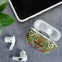 Hawaii Tiki Mask AirPods Case Mele Kalikimaka i Iulai! LT9 - Polynesian Pride