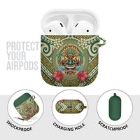 Hawaii Tiki Mask AirPods Case Mele Kalikimaka i Iulai! LT9 - Polynesian Pride