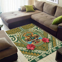 Hawaii Tiki Mask Area Rug Mele Kalikimaka i Iulai!