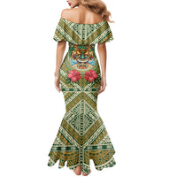 Hawaii Tiki Mask Personalized Mermaid Dress Mele Kalikimaka i Iulai! LT9 - Polynesian Pride