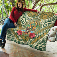 Hawaii Tiki Mask Quilt Mele Kalikimaka i Iulai!