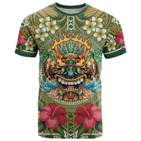 Hawaii Tiki Mask Personalized T Shirt Mele Kalikimaka i Iulai!