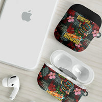 Hawaii Tiki Surfing AirPods Case Mele Kalikimaka i Iulai! LT9 - Polynesian Pride