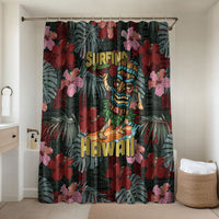 Hawaii Tiki Surfing Bathroom Set Mele Kalikimaka i Iulai!