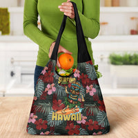 Hawaii Tiki Surfing Grocery Bag Mele Kalikimaka i Iulai! LT9 - Polynesian Pride
