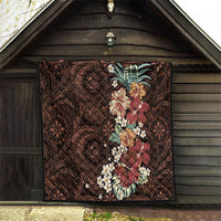 Kanoa Hawai'i Hibiscus Quilt Polynesian Tribal Tattoo Pattern Floral Elements